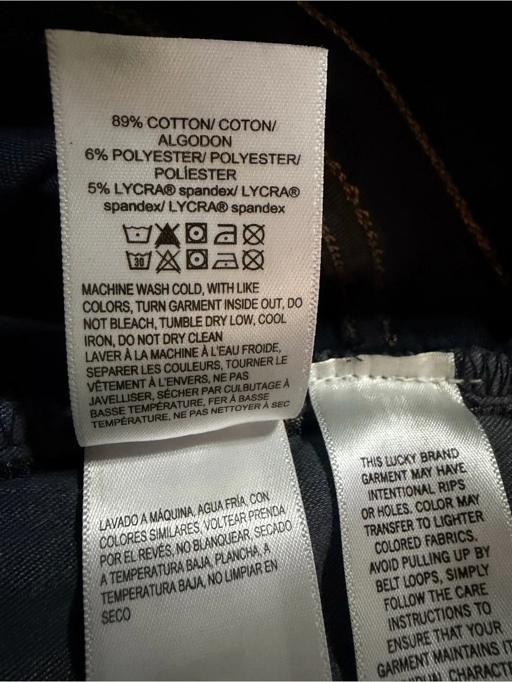 Lucky Brand Uni High Rise Bootcut Jeans Dark Wash Size 2 / 25-26 Regular NWOT - Picture 8 of 9